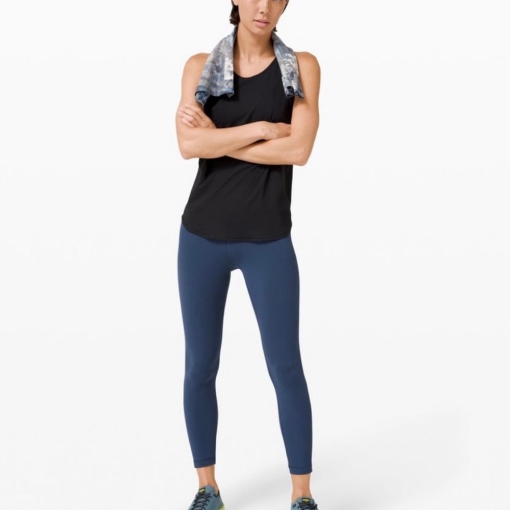 Wunder Train High-Rise Leggings/Tights 25” Sz 6 -Slate Blue